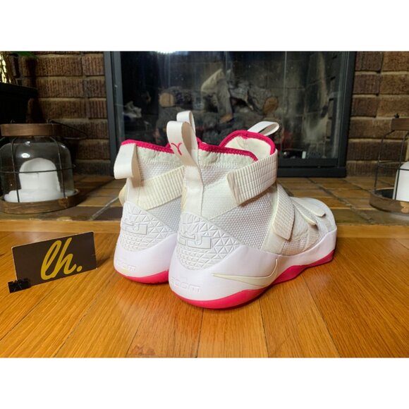 Size 12.5 Lebron Zoom Soldier Xl 11 “Kay Yow” Athletic Basketball Sneakers 89764 - Picture 5 of 7